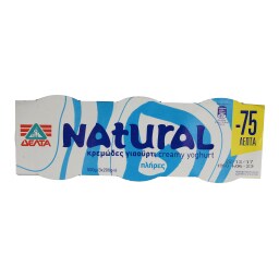 NATURAL | ΓΙΑΟΥΡΤΙ ΛΕΥΚΟ 3,5% ΛΙΠΑΡΑ 3 Χ 200 GR