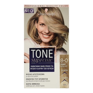 TONE SUPREME | TONE SUPREME COLOR 8-0 ΞΑΝΘΟ ΜΕΣΑΙΟ  1TEM