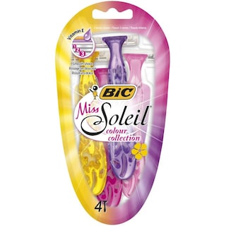 BIC | Ξυραφάκια Miss Soleil Colour Collection 4 Τεμάχια
