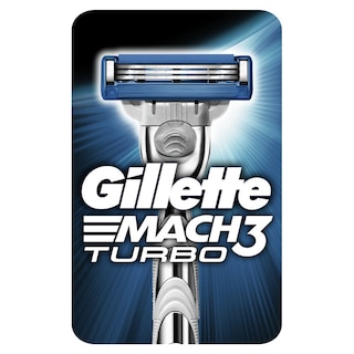 GILLETTE | Ξυριστική Μηχανή Mach3 Turbo 3 λεπίδων + 1 Ανταλλακτικό 1ΑΝΤ