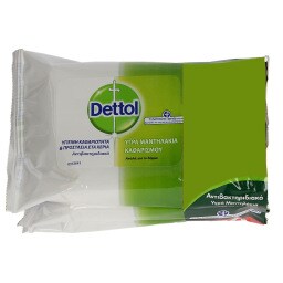 DETTOL | ΥΓΡΑ ΜΑΝΤΗΛΑΚΙΑ ΟΙΚΟΓΕΝΕΙΑΚΗ ΣΥΣΚΕΥΑΣΙΑ 15 ΤΕΜ