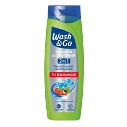 WASH&GO | Σαμπουάν Conditioner 2σε1 Ενδυνάμωση 360ml