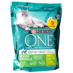 PURINA ONE | Γατοτροφή Indoor Γαλοπούλα 800gr Έκπτωση 1Ε