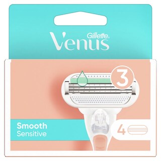 GILLETTE | Ανταλλακτικά Ξυραφάκια Venus Sensitive Smooth 4 Τεμάχια