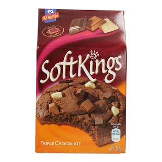 SOFT KINGS | ΜΠΙΣΚΟΤΑ ΤΡΙΠΛΗ ΣΟΚΟΛΑΤΑ 180 GR
