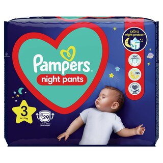 PAMPERS | Πάνες Βρακάκι Μωρού Night Pants Νο3 29 Τεμάχια
