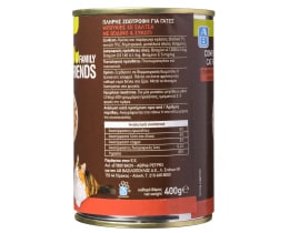 FAMILY FRIENDS | Γατοτροφή Βοδινό Συκώτι 400g