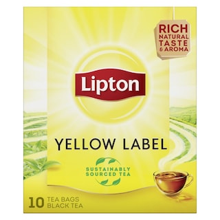 LIPTON | ΤΣΑΪ ΜΑΥΡΟ 10 ΦΑΚΕΛΑ Χ 1,5 GR