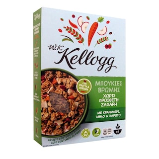 KELLOGGS | Μπουκιές Βρώμης Κράνμπερι Μήλο Καρότο 300g