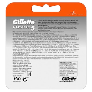GILLETTE | FUSION | Ανταλλακτικά Ξυριστικής Μηχανής 4 Τεμάχια