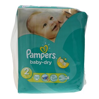 PAMPERS | ΠΑΝΕΣ BABYDRY ΜΙΝI 3 - 6 KGR No 2 33 ΤΕΜ