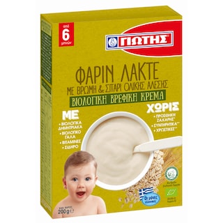 ΓΙΩΤΗΣ | Βρεφική Κρέμα Bio Φαρίν Λακτέ Βρώμη 200g