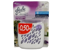 GLADE | ΑΠΟΣΜΗΤΙΚΟ ΧΩΡΟΥ ΑΥΤΟΜΑΤΟ DISCREET LAVENDER ΓΙΑ ΤΟ ΜΠΑΝΙΟ 1 ΤΕΜ