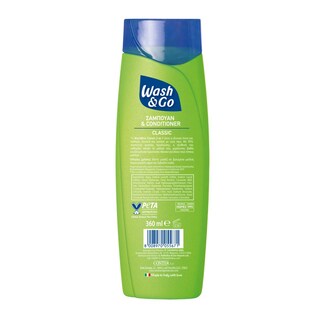 WASH&GO | Σαμπουάν Classic 2σε1 360ml