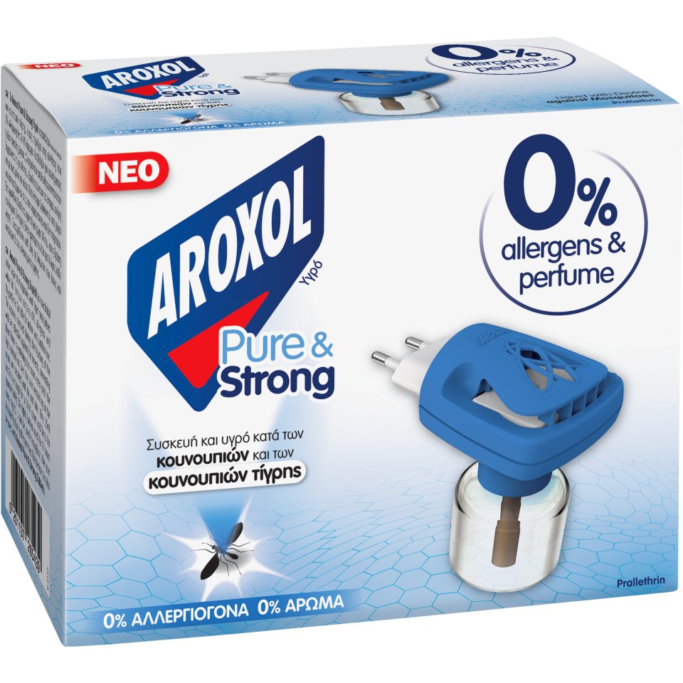 AROXOL Υγρό Απωθητικό Κουνουπιών Σετ Pure & Strong 25ml