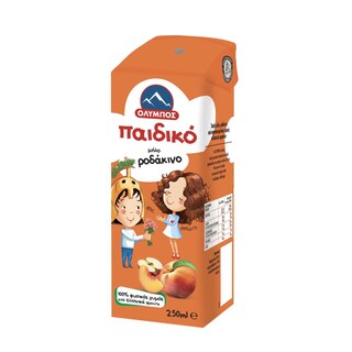 ΟΛΥΜΠΟΣ | Φυσικός Χυμός Παιδικό Μήλο Ροδάκινο 3x250ml Έκπτωση 0.3Ε