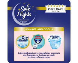 SAFE NIGHTS | Εσώρουχο Kids Pants Κορίτσι 4-10 Ετών 14 Τεμάχια