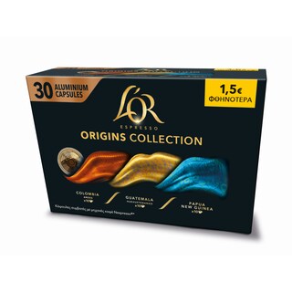 LOR | Κάψουλες Καφέ Espresso Origins Collection 30x5.2g