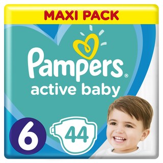 PAMPERS | PAMPERS ACTIVE BABY NO 6  44T MAXI