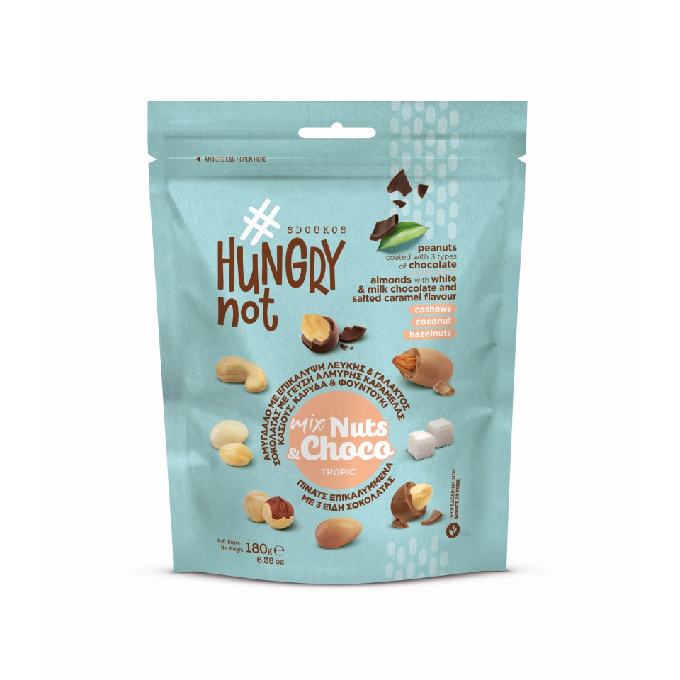 HUNGRYNOT Μείγμα Ξηρών Καρπών Tropic Mix 180g