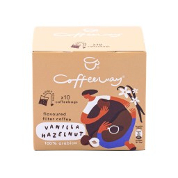 COFFEE WAY | Καφέ Φίλτρου Βανίλια Φουντούκι Μερίδες 10x7.5g