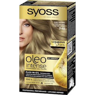 SYOSS | Βαφή Μαλλιών Oleo Intense Νο 7-10 Φυσικό Ξανθό 1 Τεμ.