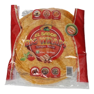 EL SABOR | ΠΙΤΤΕΣ TOMATO WRAPS 10'' 400 GR