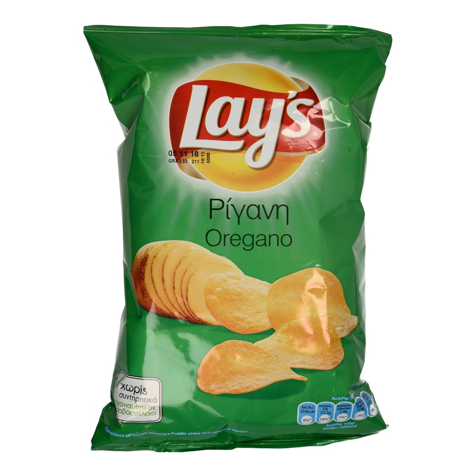LAYS | LAYS ΤΣΙΠΣ ΡΙΓΑΝΗ 90GR | AB