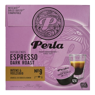 PERLA BEVERAGES | Coffee Capsules Perla Dolce Gusto Espresso Dark Roast 12x6.5g