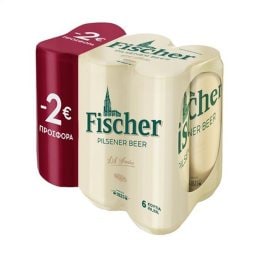 FISCHER | Μπύρα Pilsner Κουτί 6x330ml Έκπτωση 2Ε