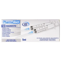 PHARMADOCT | Σύριγγες Αποστειρωμένες 5ml 10 Τεμάχια