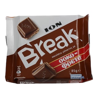 ΙΟΝ | BREAK | ΣΟΚΟΛΑΤΑ ΜΕ ΣΟΚΟΦΡΕΤΑ 85 GR