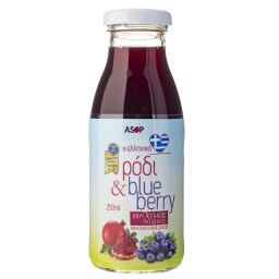 ΑΣΟΠ | Φυσικός Χυμός Ρόδι Μύρτιλο 250ml