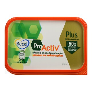 BECEL PRO ACTIV | ΜΑΡΓΑΡΙΝΗ ΕΛΑΙΟΛΑΔΟ ΜΕ ΕΠΙΠΛΕΟΝ ΦΥΤΙΚΕΣ ΣΤΕΡΟΛΕΣ 225 GR