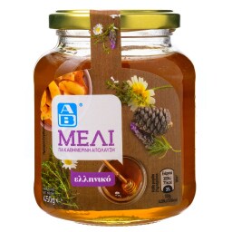 Μέλι Ελληνικό Άνθη Κωνοφόρα Θυμάρι 450g