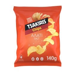 ΤΣΑΚΙΡΗΣ | Τσίπς Αλάτι  140 gr