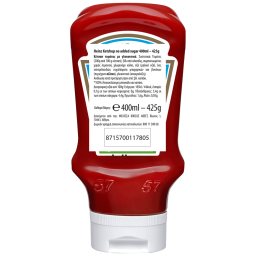 HEINZ | Κέτσαπ Zero Χωρίς Προσθήκη Ζάχαρης και Αλατιού 425g