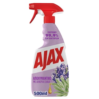 AJAX | Spray Καθαρισμού Απολυμαντικό με Αιθέρια Έλαια Λεβάντα 500ml
