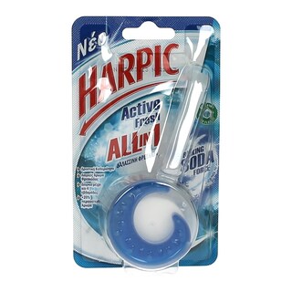 HARPIC | ΣΤΕΡΕΟ ΒLOCK WC ALL IN 1 BAKING SODA ΘΑΛΑΣΣΑ 34 GR