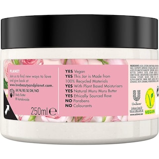 LOVE BEAUTY AND PLANET | LBP BODY BUTTER ROSE  250ML