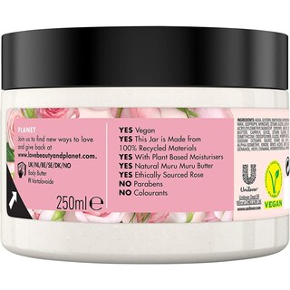 LOVE BEAUTY AND PLANET | BODY BUTTER ROSE 250 ML