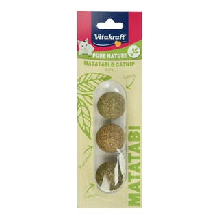 VITAKRAFT | Παιχνίδι Γάτας Μπάλες Matatabi + Catnip 1 Τεμάχιο