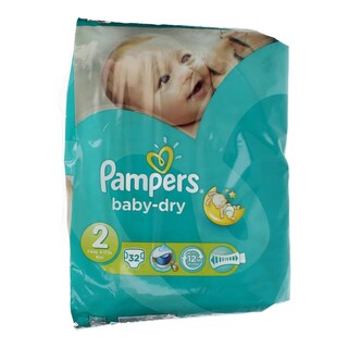 PAMPERS | BABY DRY | ΠΑΝΕΣ ΜΩΡΟΥ MINI Νο 2 32 ΤΕΜ