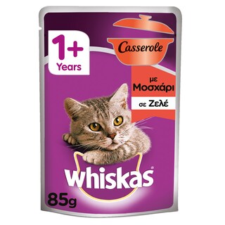 WHISKAS | WHISKAS CASSEROLE ΜΟΣΧΑΡΙ 85ΓΡ
