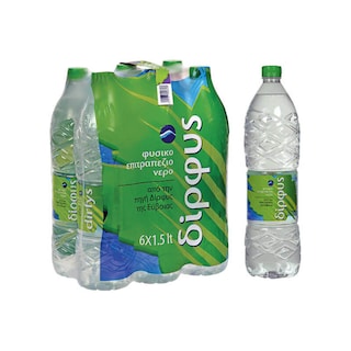 ΔΙΡΦΥΣ | Νερό Φυσικό Μεταλλικό 6x1.5lt