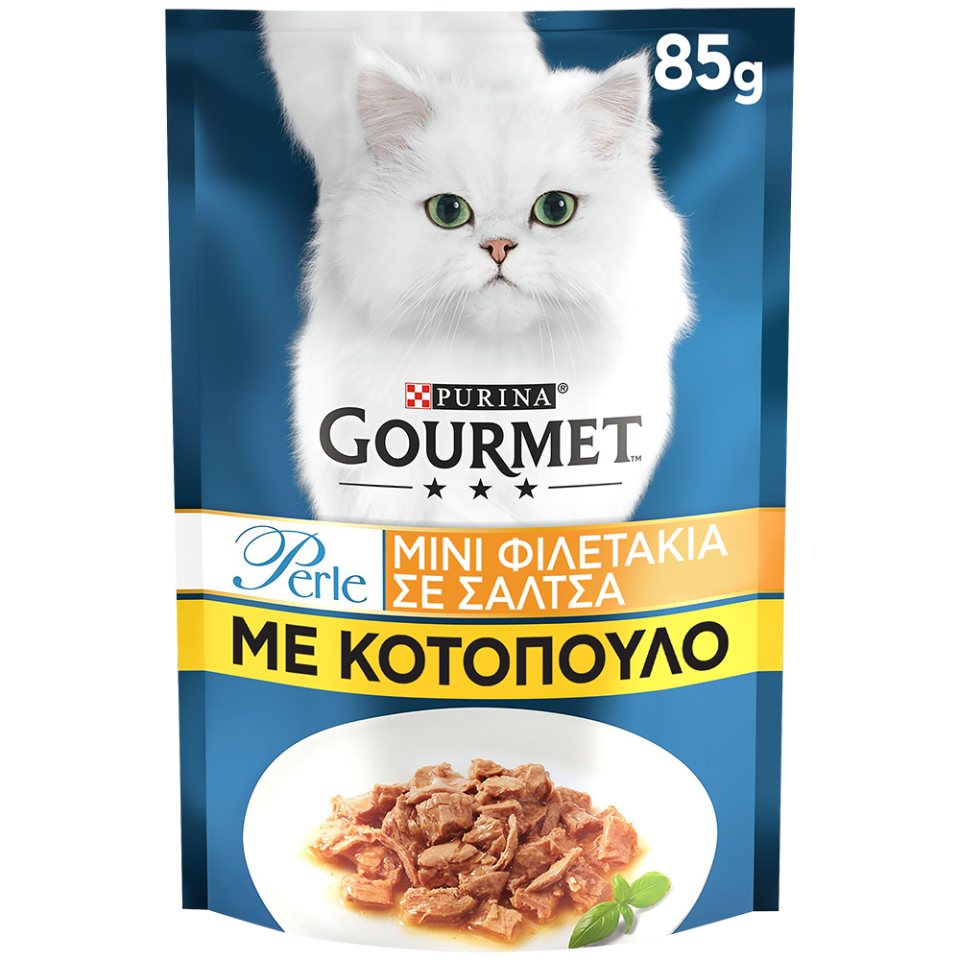 GOURMET Γατοτροφή Gourmet Perle Κοτόπουλο 85g