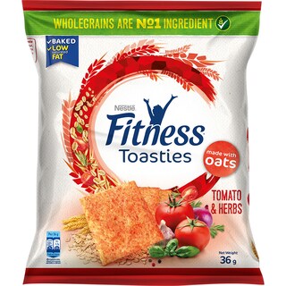 NESTLE | FITNESS | TOASTIES ΝΤΟΜΑΤΑ ΜΥΡΩΔΙΚΑ 36 GR