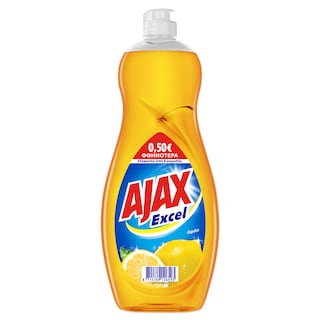 AJAX | Υγρό Πιάτων Excel Λεμόνι 750ml Έκπτωση 0.50Ε