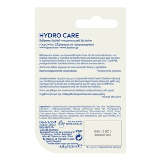 LIPOSAN | ΕΝΥΔΑΤΙΚΟ ΧΕΙΛΙΩΝ HYDROCARE 4,8 GR