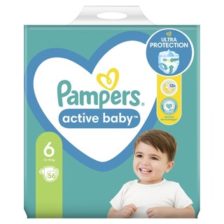 PAMPERS | Πάνες Active Baby Giant Pack No 6 13-18 Kg 56 Τεμάχια